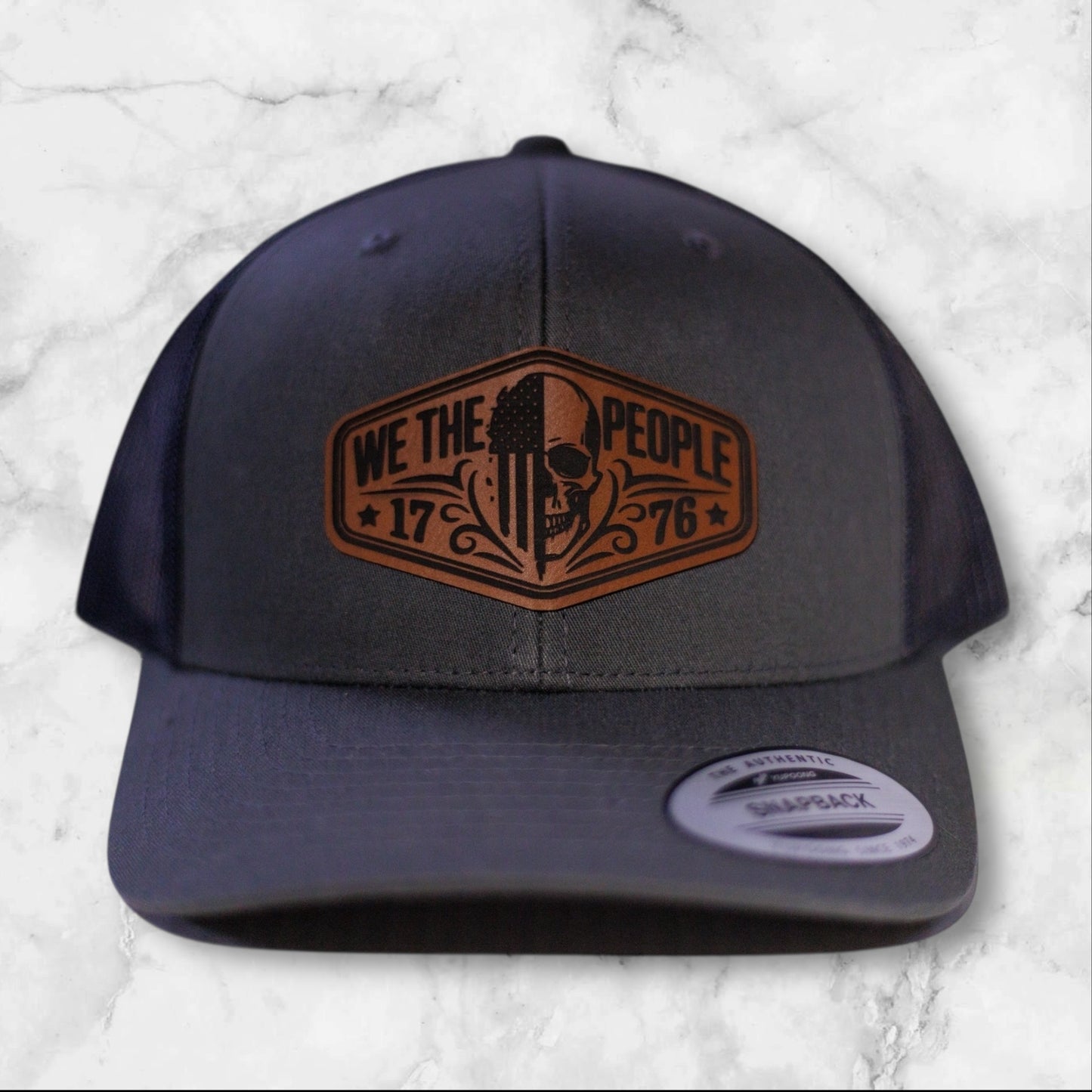 We The People 1776 Leather Patch Hat