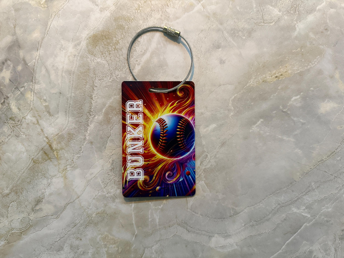 Personalized Baseball Bag Tag | Custom Sports Luggage ID Tag | Baseball Gear Accessory | Gift for Players & Coaches
