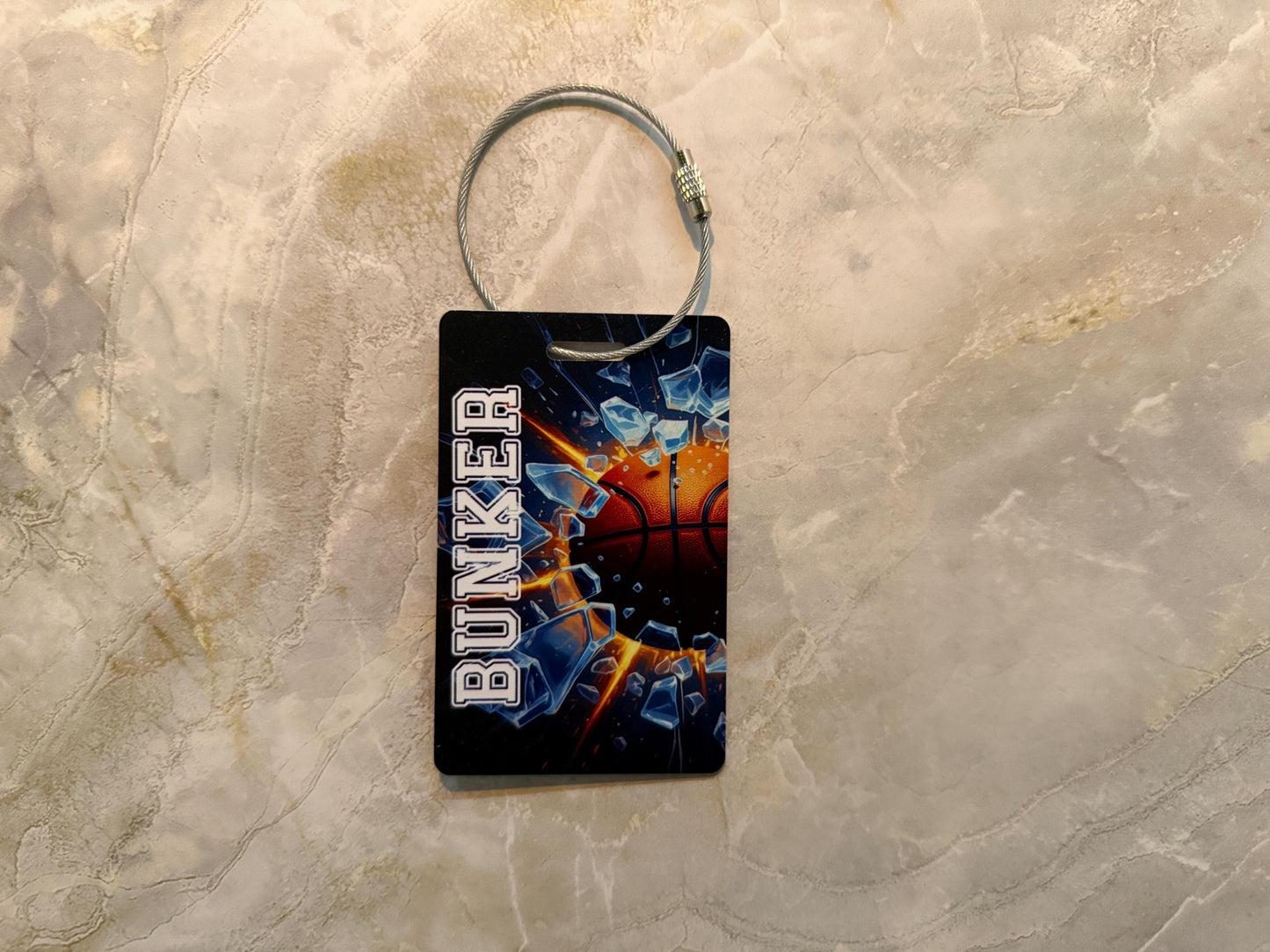Personalized Basketball Bag Tag | Custom Sports Luggage ID | Basketball Gear Accessory | Gift for Players, Teams & Coaches