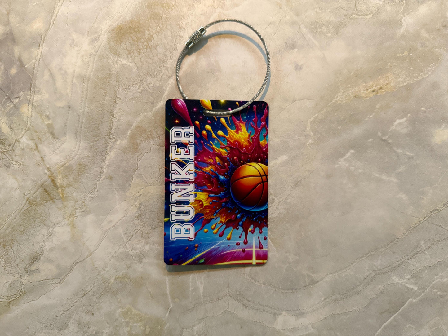 Personalized Basketball Bag Tag | Custom Sports Luggage ID | Basketball Gear Accessory | Gift for Players, Teams & Coaches