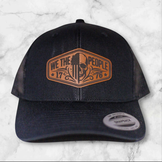 We The People 1776 Leather Patch Hat