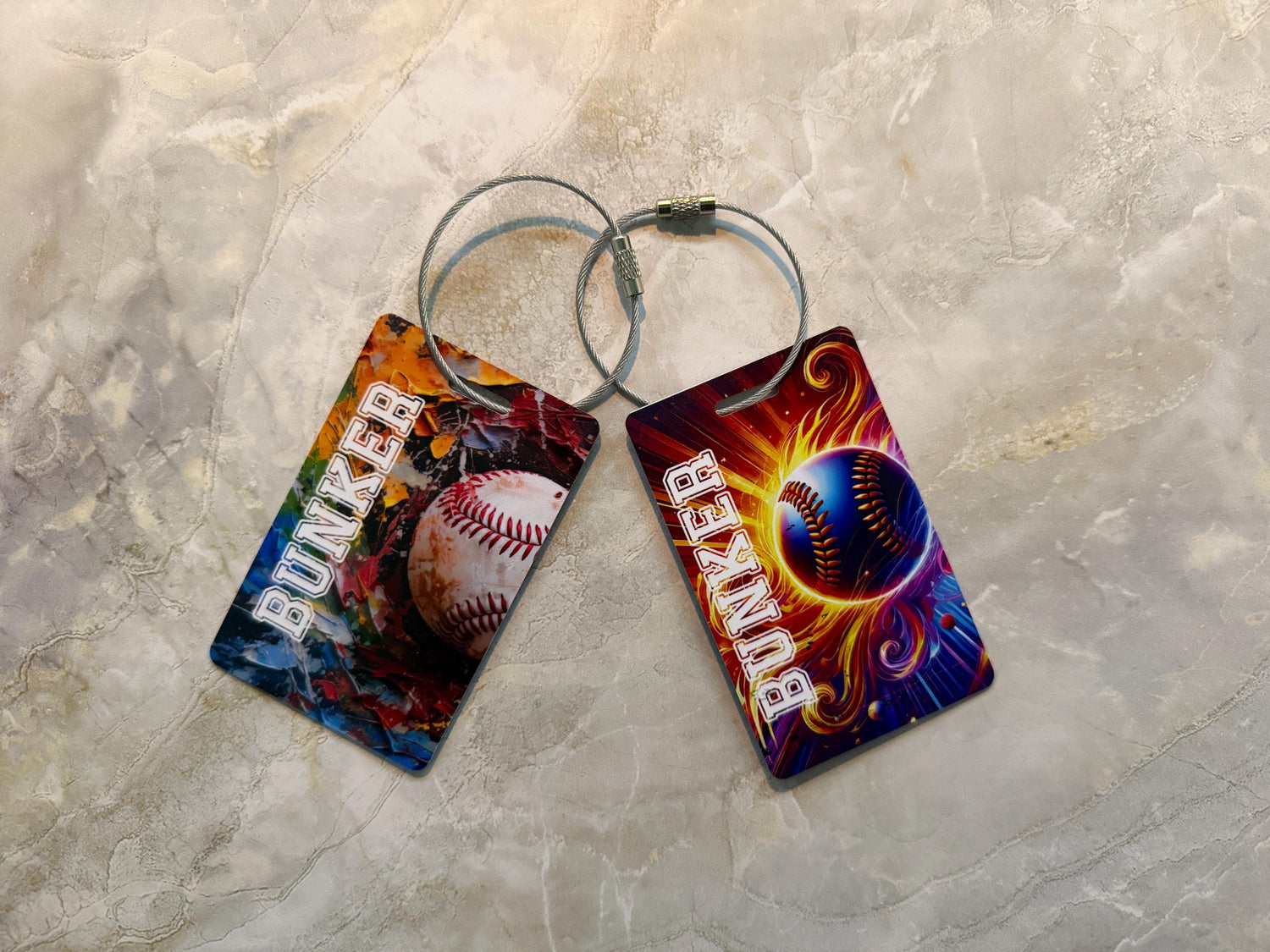 Personalized Baseball Bag Tag | Custom Sports Luggage ID Tag | Baseball Gear Accessory | Gift for Players & Coaches