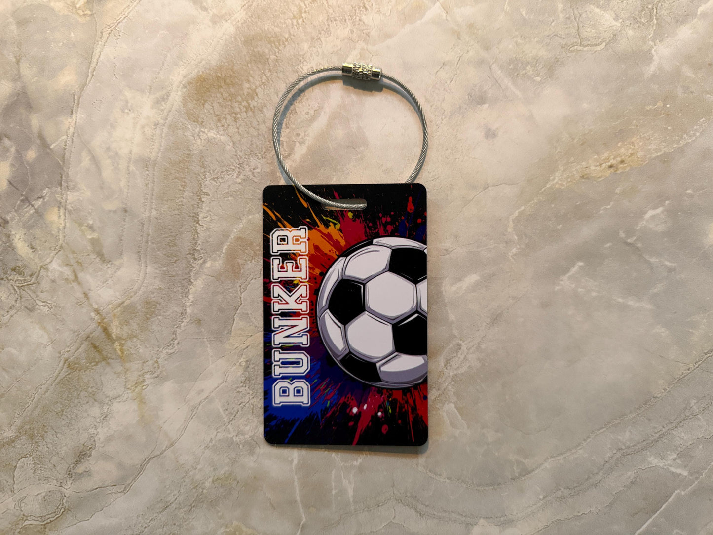 Personalized Soccer Bag Tag | Custom Sports Luggage ID | Soccer Gear Accessory | Gift for Players, Teams & Coaches