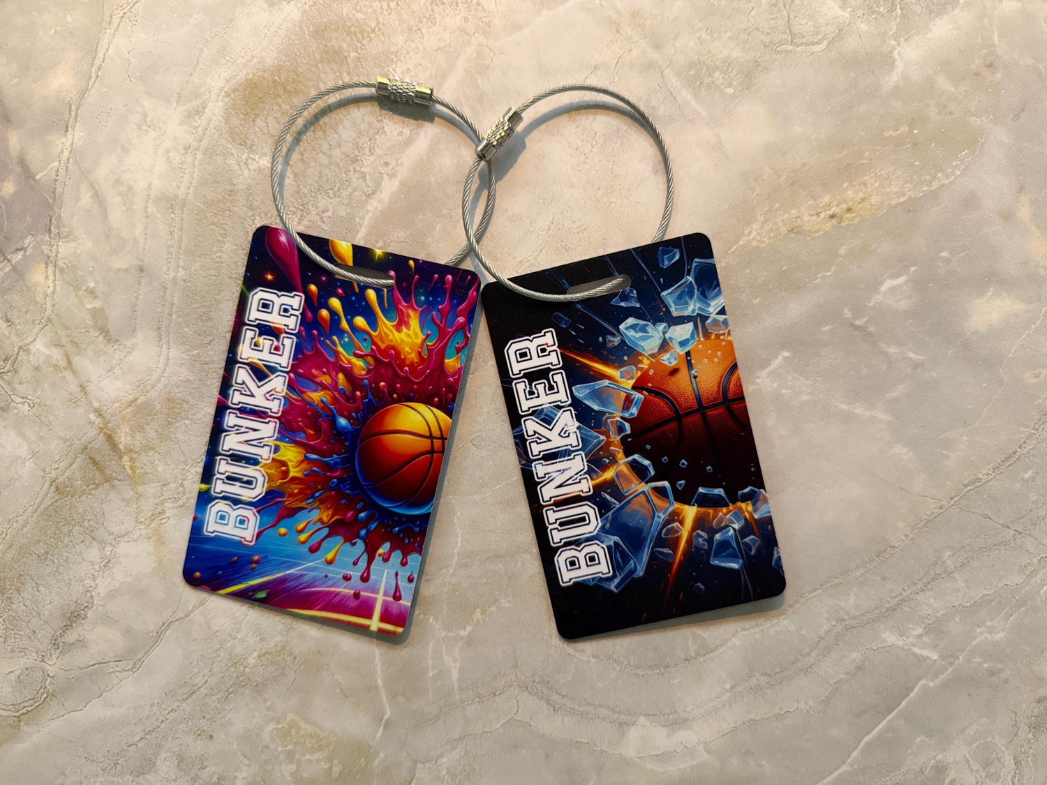 Personalized Basketball Bag Tag | Custom Sports Luggage ID | Basketball Gear Accessory | Gift for Players, Teams & Coaches