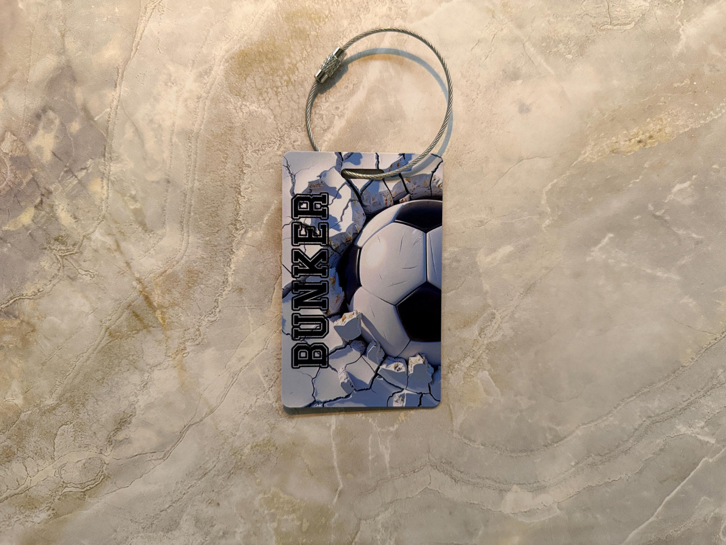 Personalized Soccer Bag Tag | Custom Sports Luggage ID | Soccer Gear Accessory | Gift for Players, Teams & Coaches